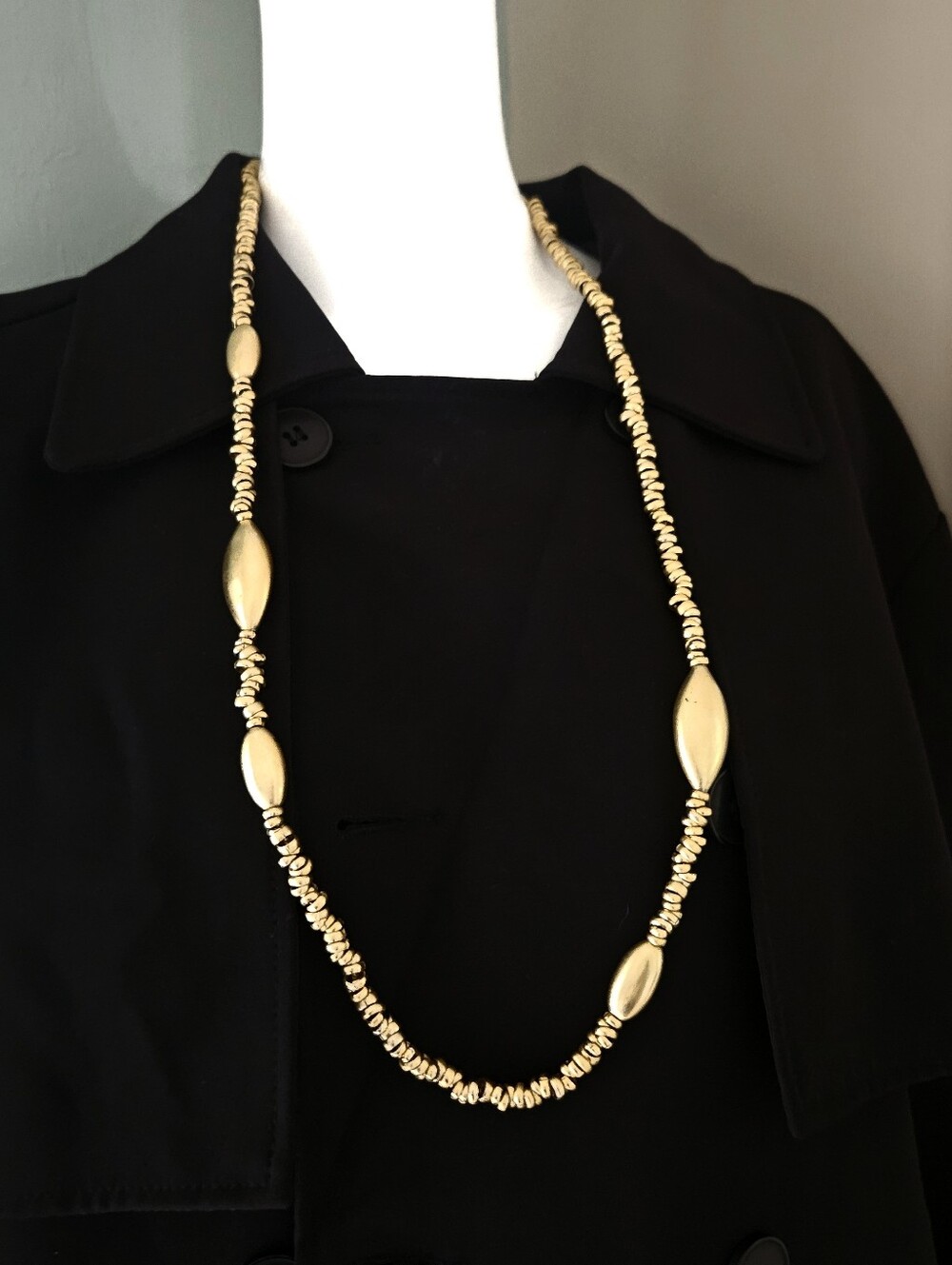 GOLD NECKLACE, Vintage Gold Tone Necklace, GLCI Necklace